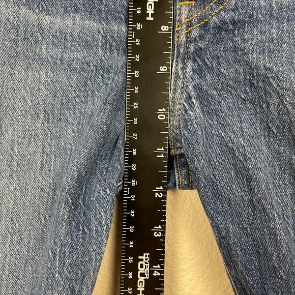 Levi's 501 Straight Leg Denim Jeans Blue Size 29 Button Fly Medium Wash Retro - Picture 14 of 14